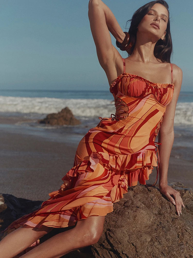 שמלת מקסי שסע