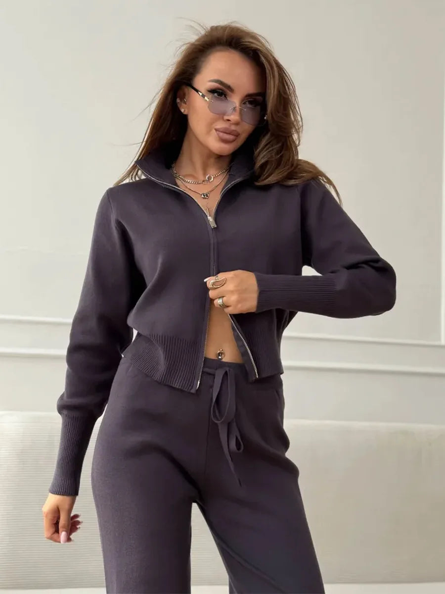 חליפת טרנינג אלגנט סרוגה- מרלין