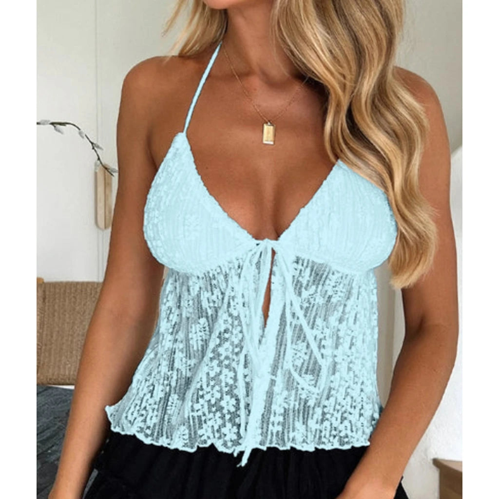 טופ קשירה חצי פתוח