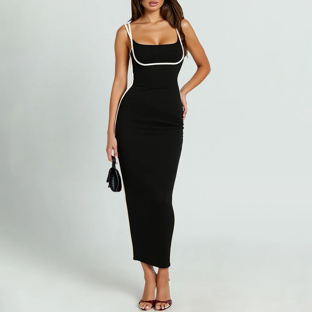 שמלת מקסי עם טופ מעוטר