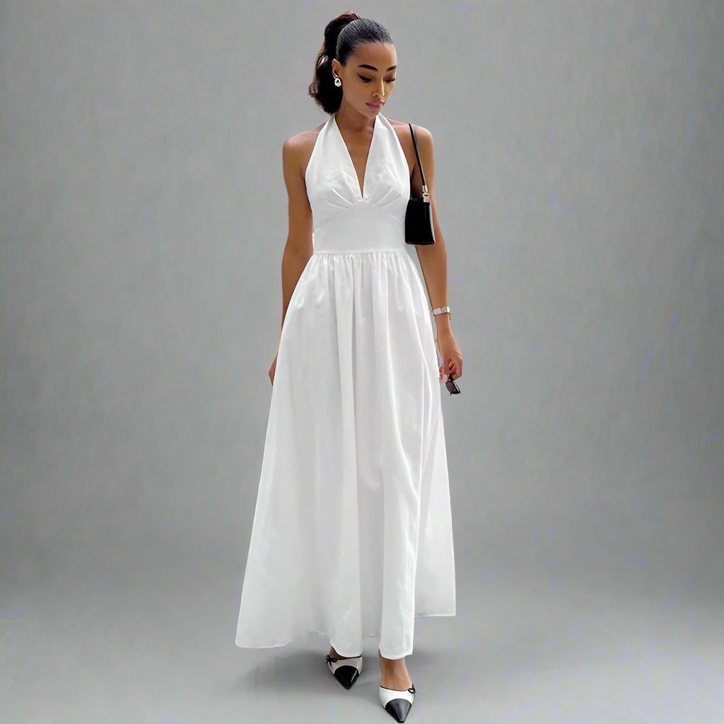 שמלת מקסי גב פתוח