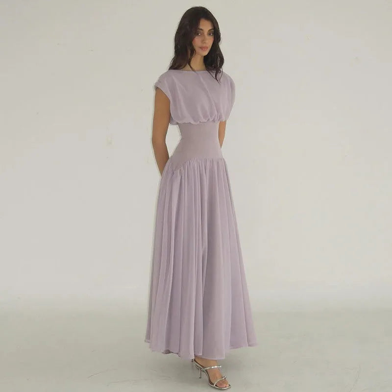 שמלת מקסי גזרה מחטבת