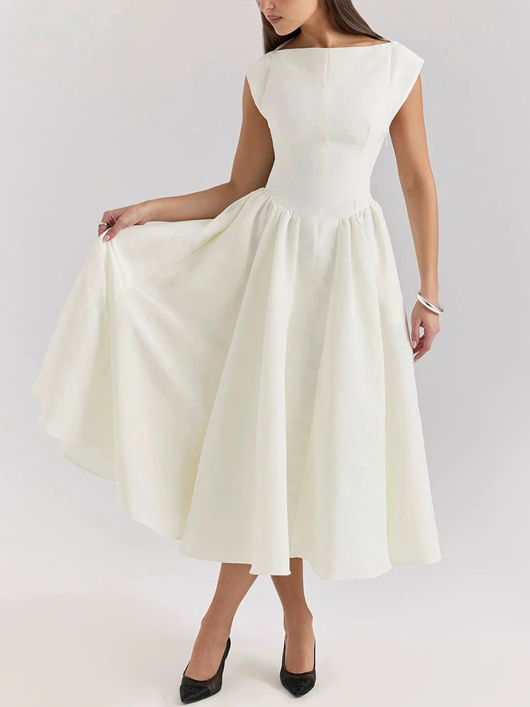 שמלת פעמון אלגנטית מחמיאה