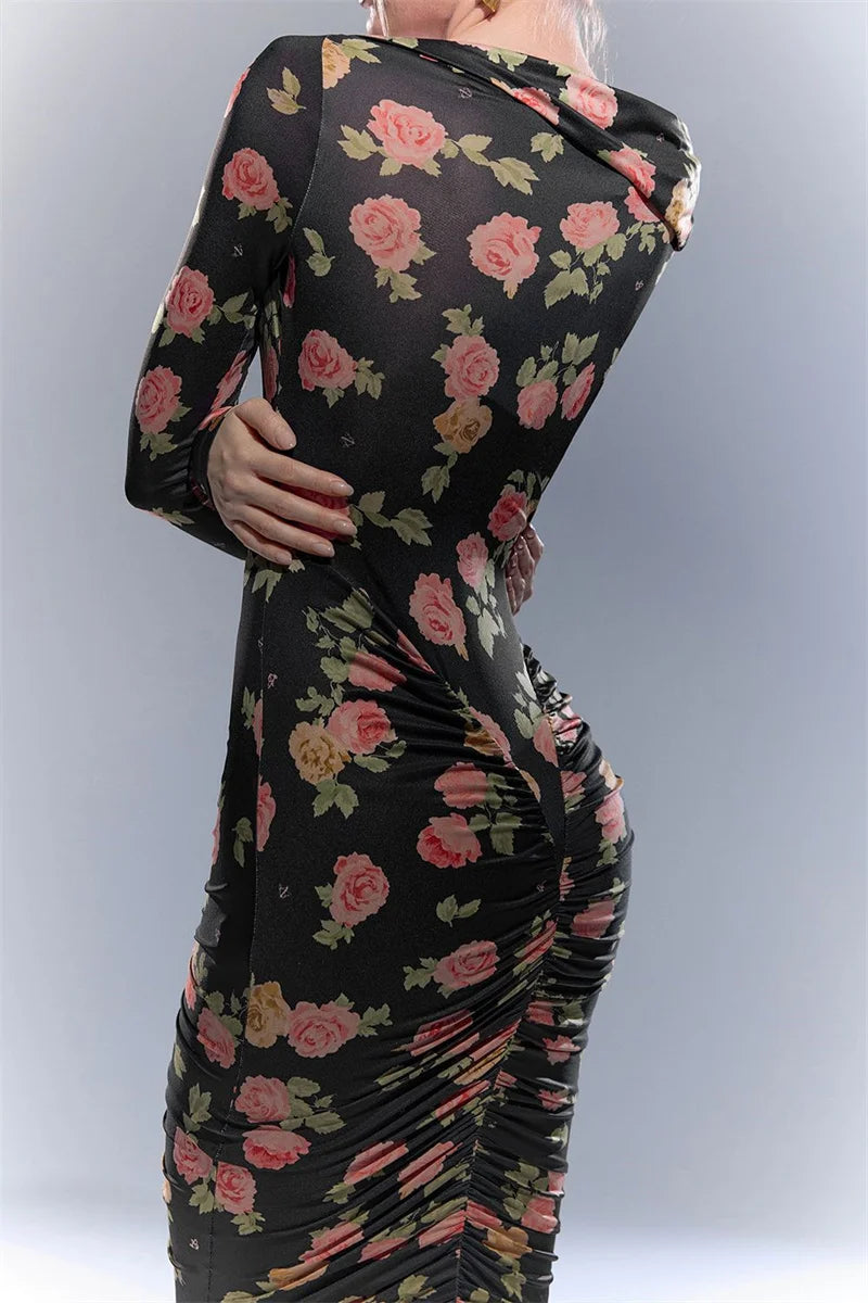 שמלת מידי פרחונית וינטג׳- קיילי