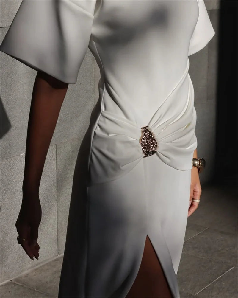 שמלת מקסי עם שרוולים - קתרין