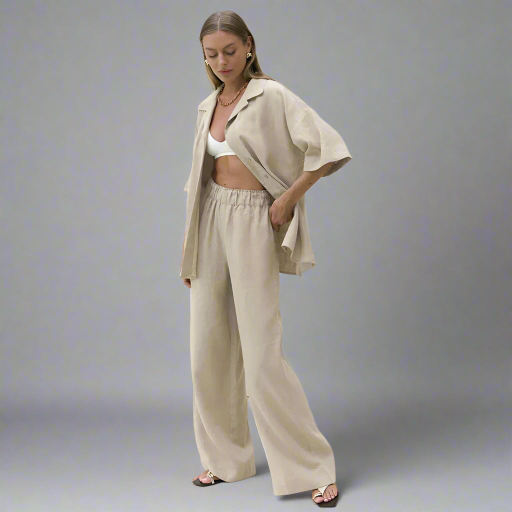 חליפת קזו׳אל מכופתרת נוחה