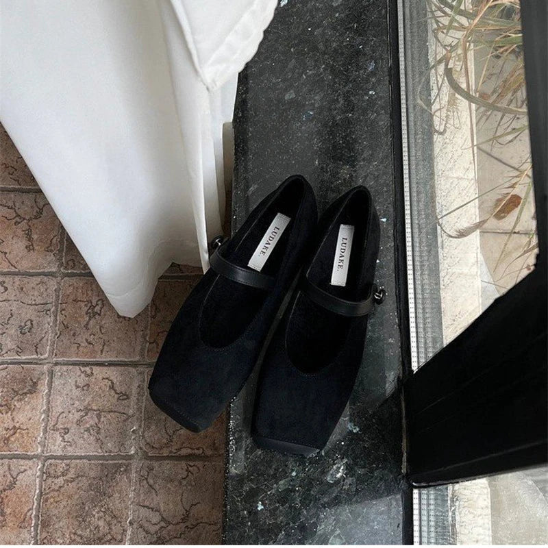 נעלי בובה זמש - הודיה