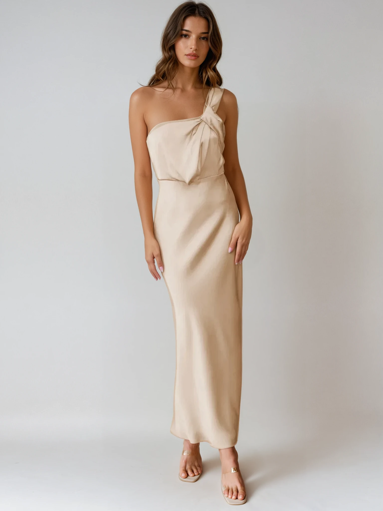 שמלת וואן שולדר בגזרת מקסי