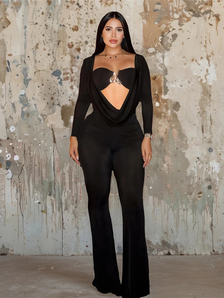 אוברול מחטב עם מחשוף נשפך