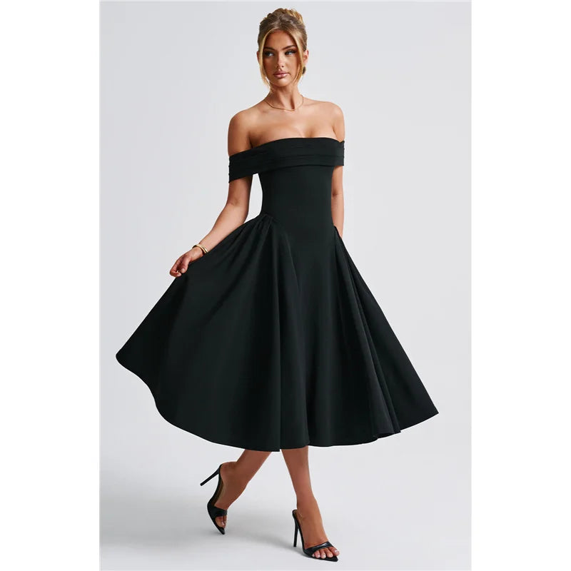 שמלת פעמון אלגנטית ויוקרתית