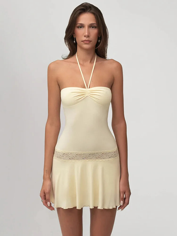 שמלת מיני בשילוב תחרה