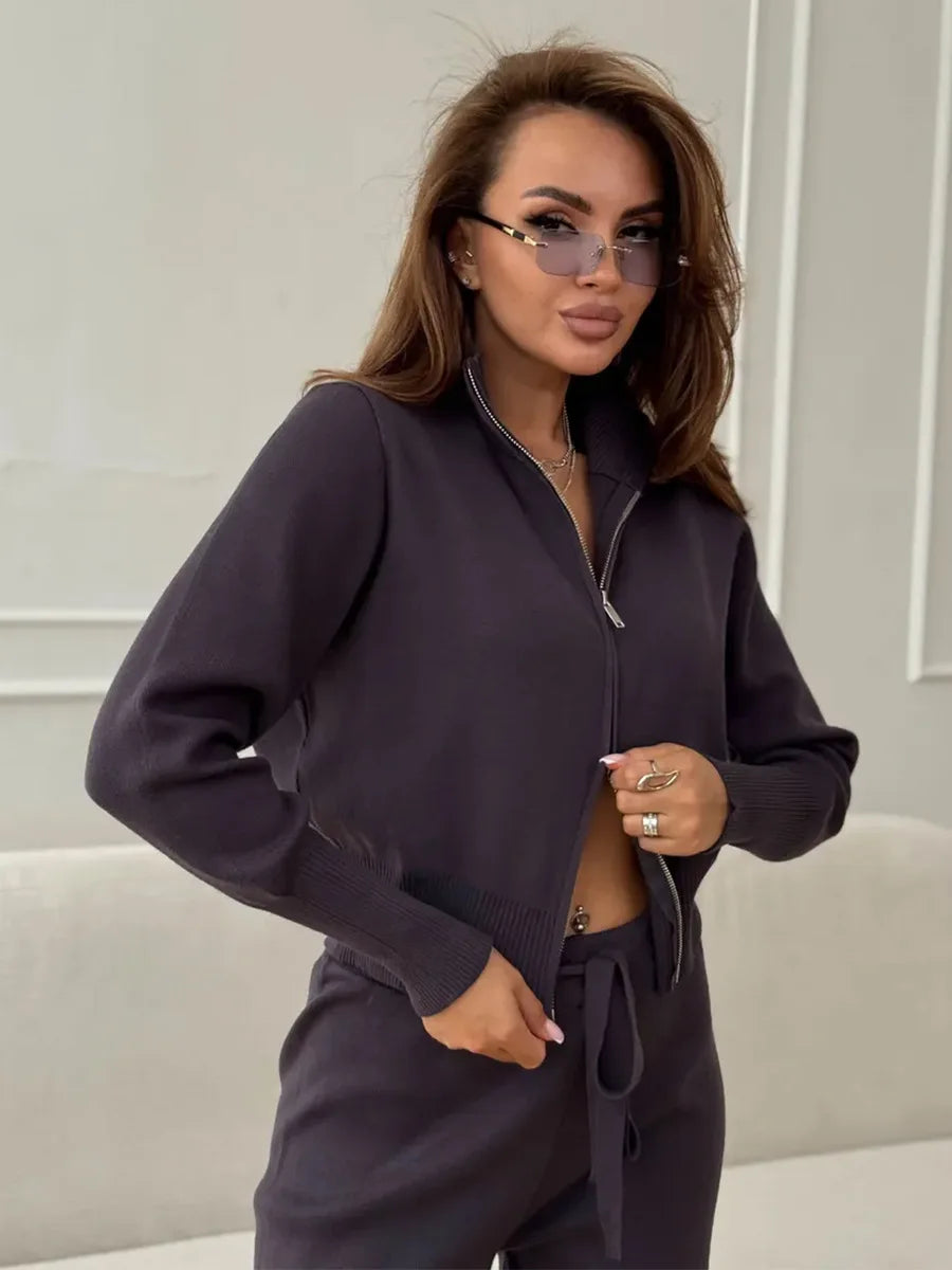 חליפת טרנינג אלגנט סרוגה- מרלין