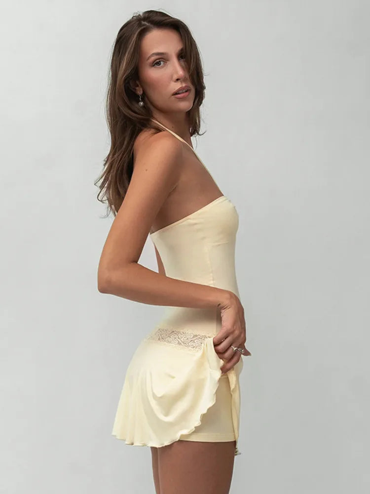 שמלת מיני בשילוב תחרה