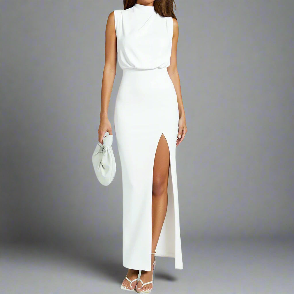 שמלת מקסי עם שסע