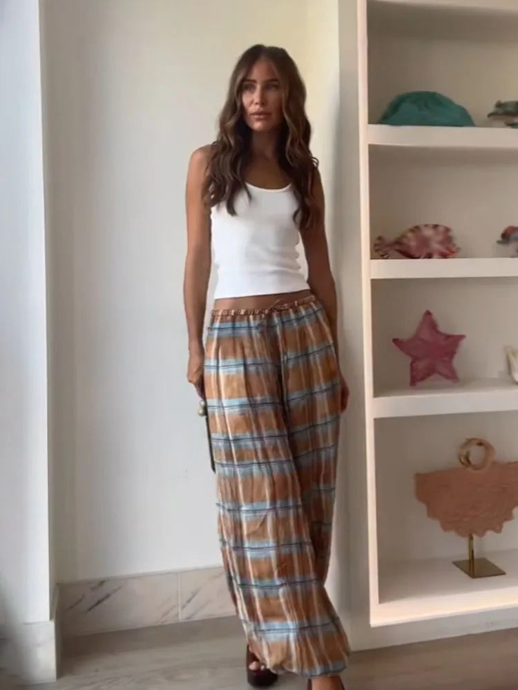 מכנסי בלומרס משובצים