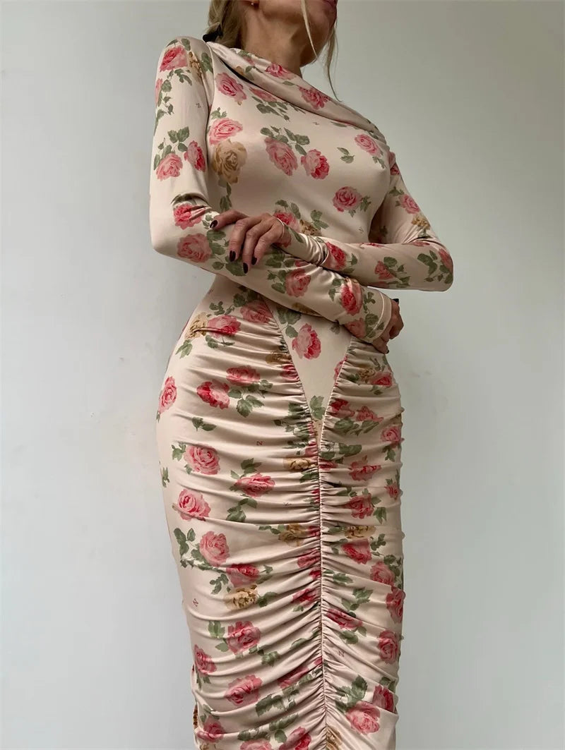 שמלת מידי פרחונית וינטג׳- קיילי