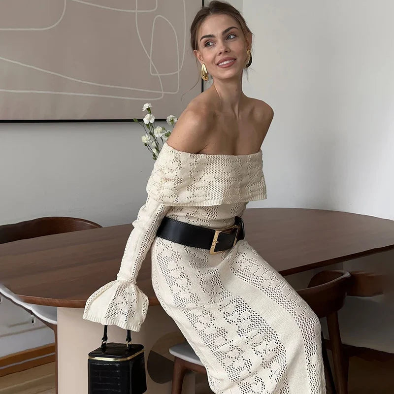 שמלת סטרפלס תחרה