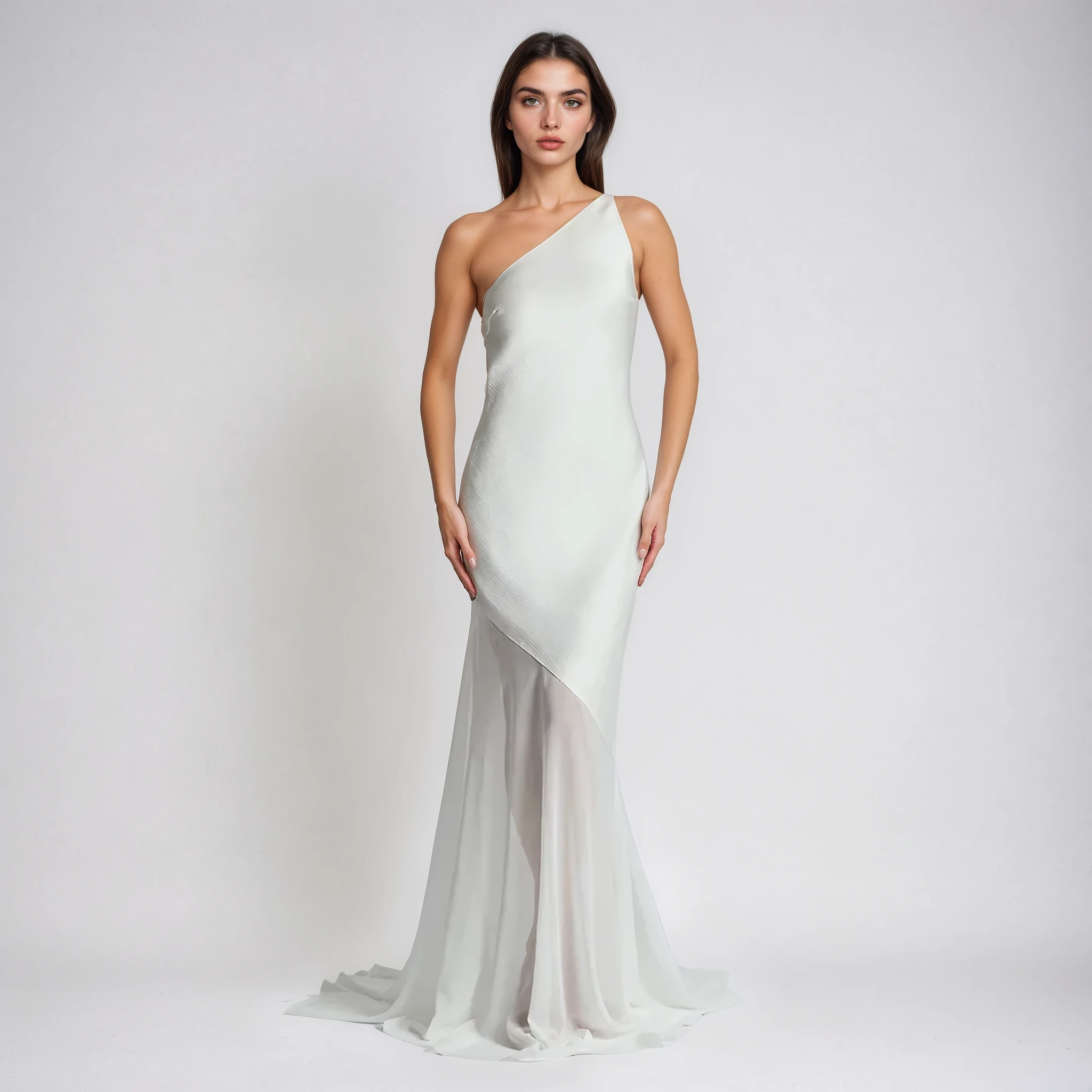 שמלת מקסי בגזרה נשפכת