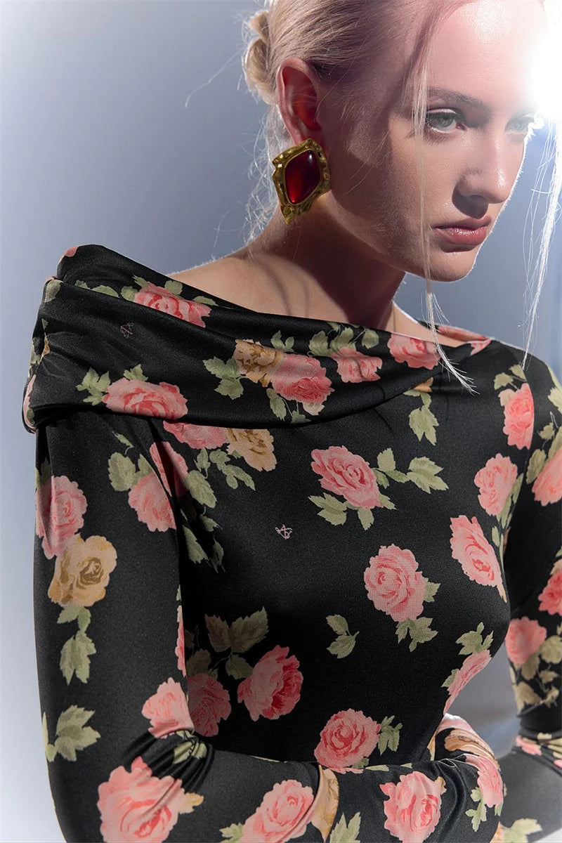 שמלת מידי פרחונית וינטג׳- קיילי