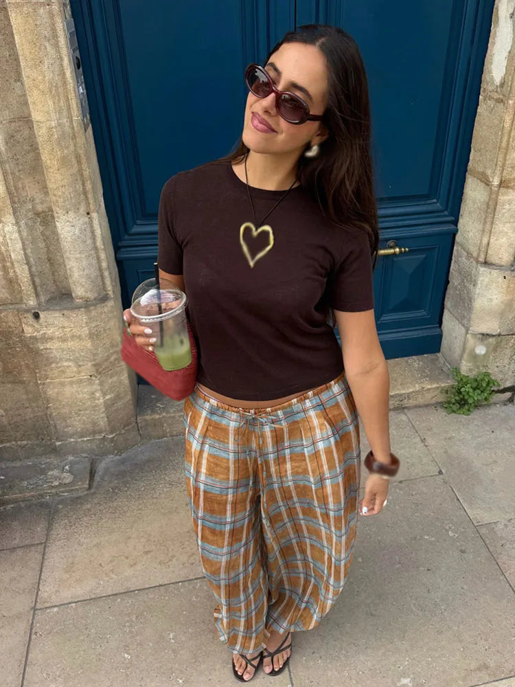 מכנסי בלומרס משובצים