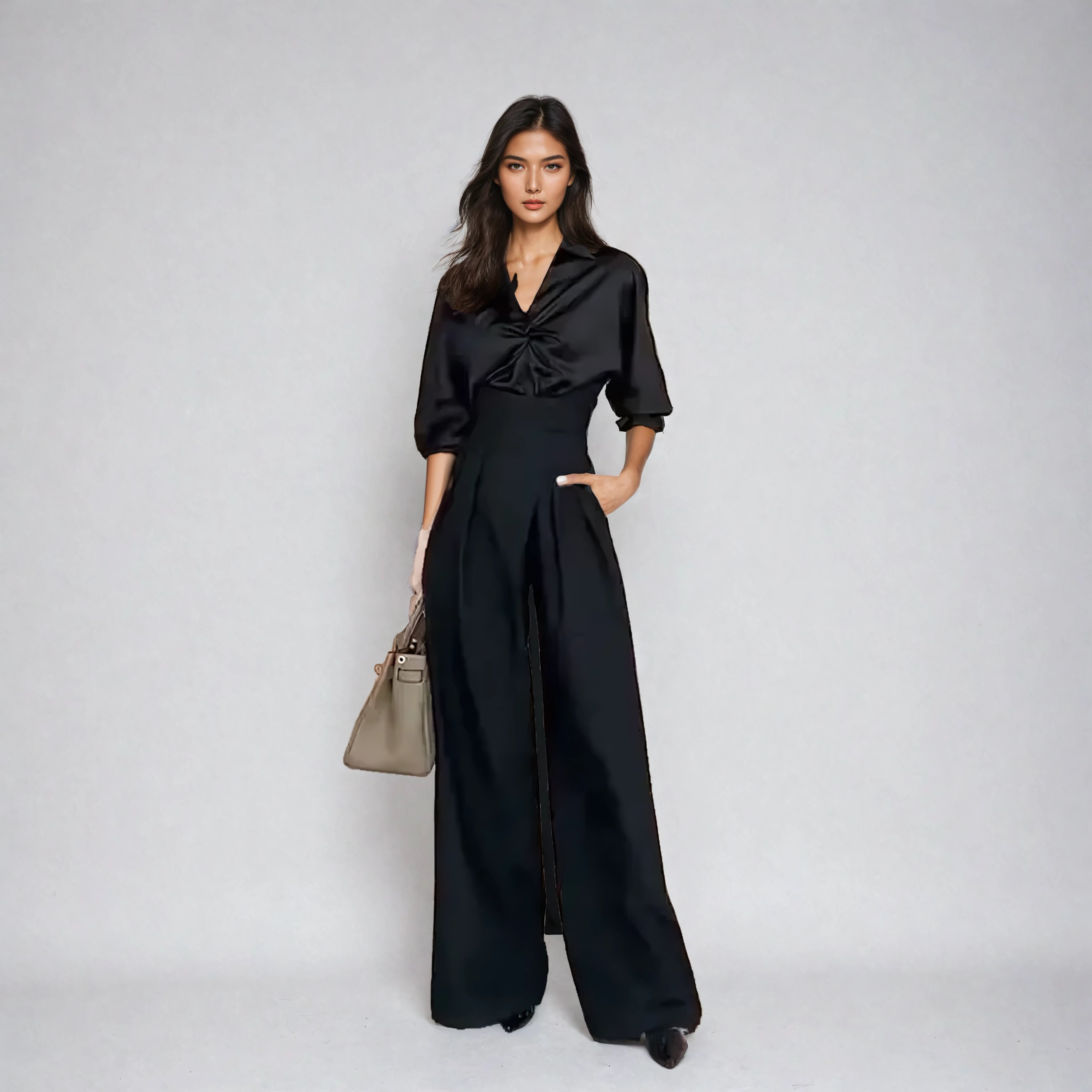 מכנסי מותן גבוה מבד מחטב