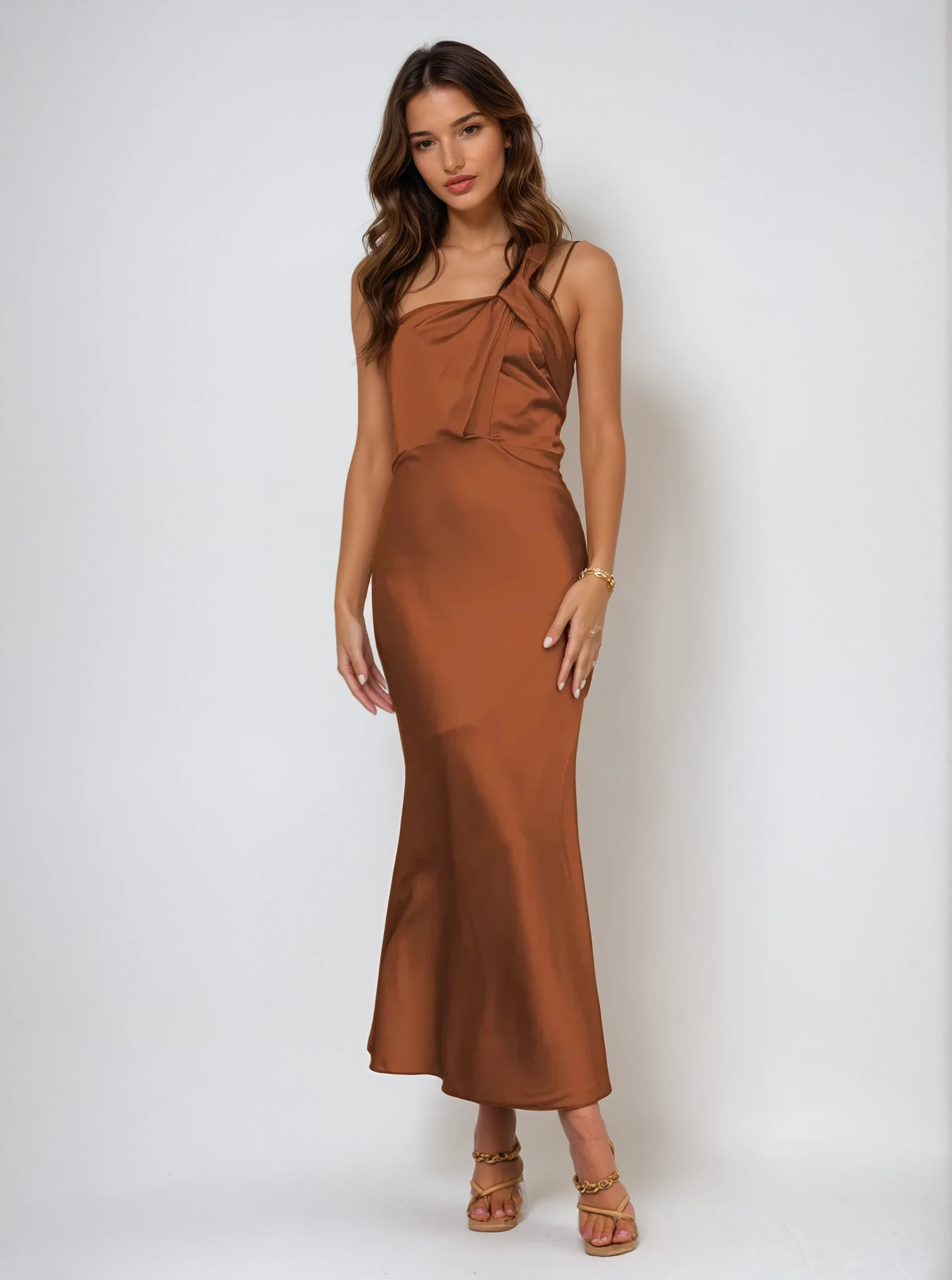 שמלת וואן שולדר בגזרת מקסי