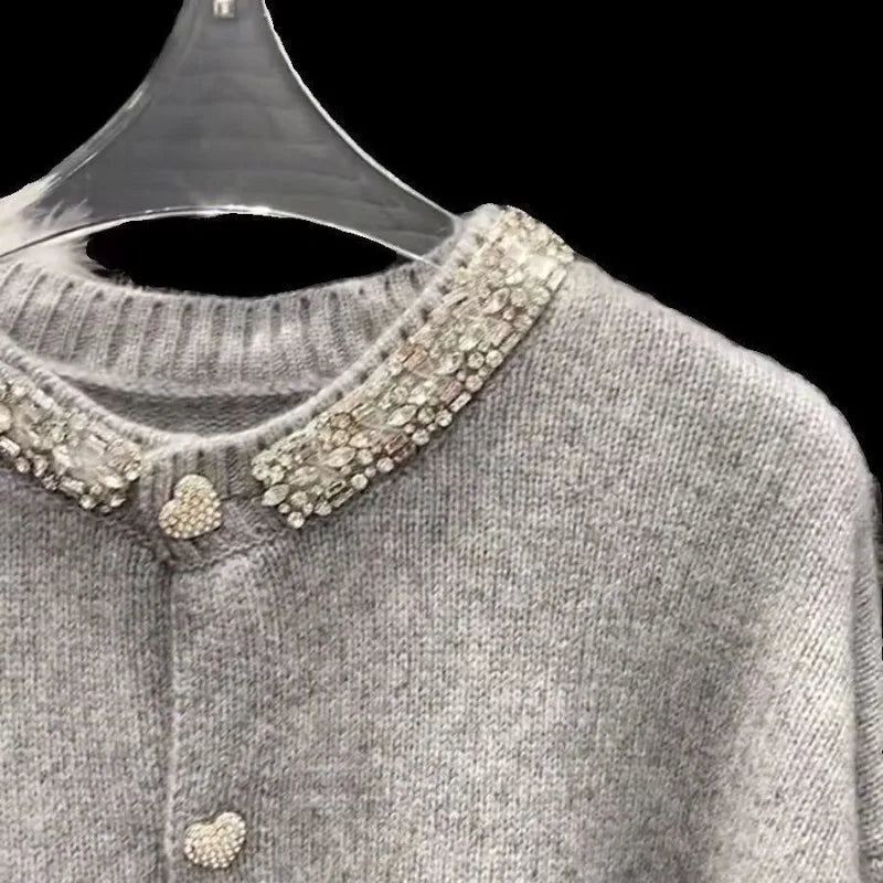 סוודר בשילוב אבנים - אליסיה