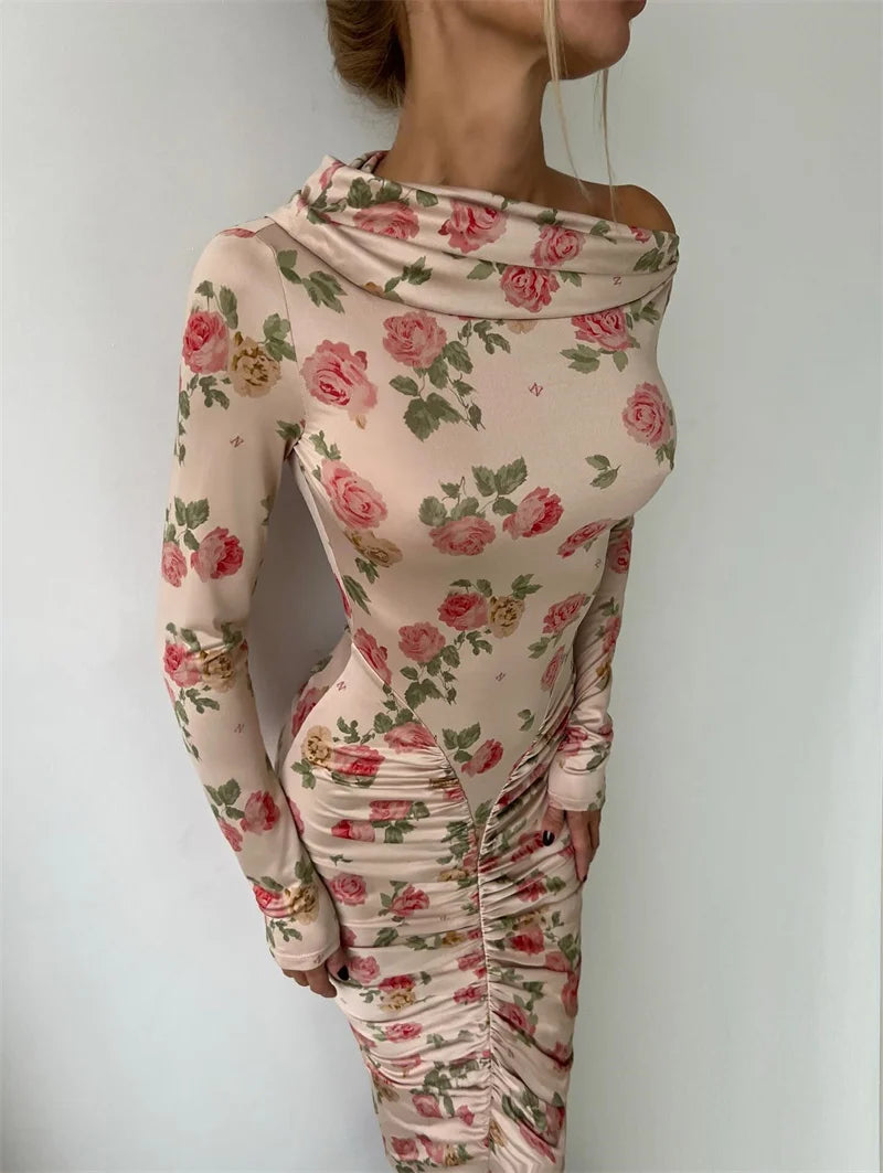 שמלת מידי פרחונית וינטג׳- קיילי