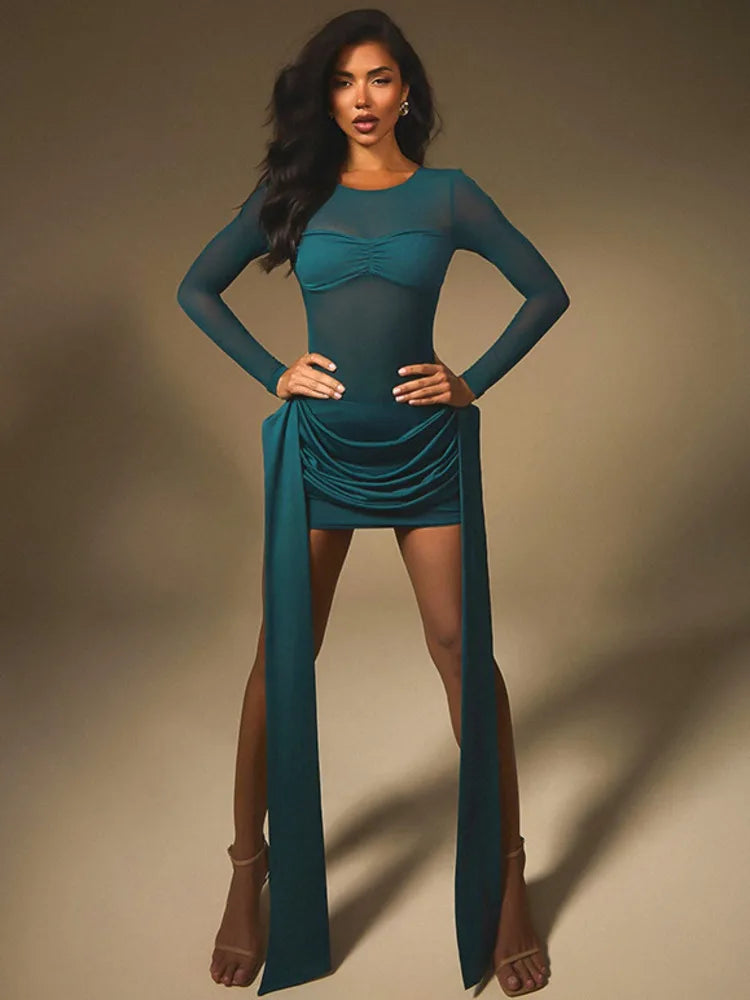 שמלת ערב סופר אלגנטית משולבת- מלאני