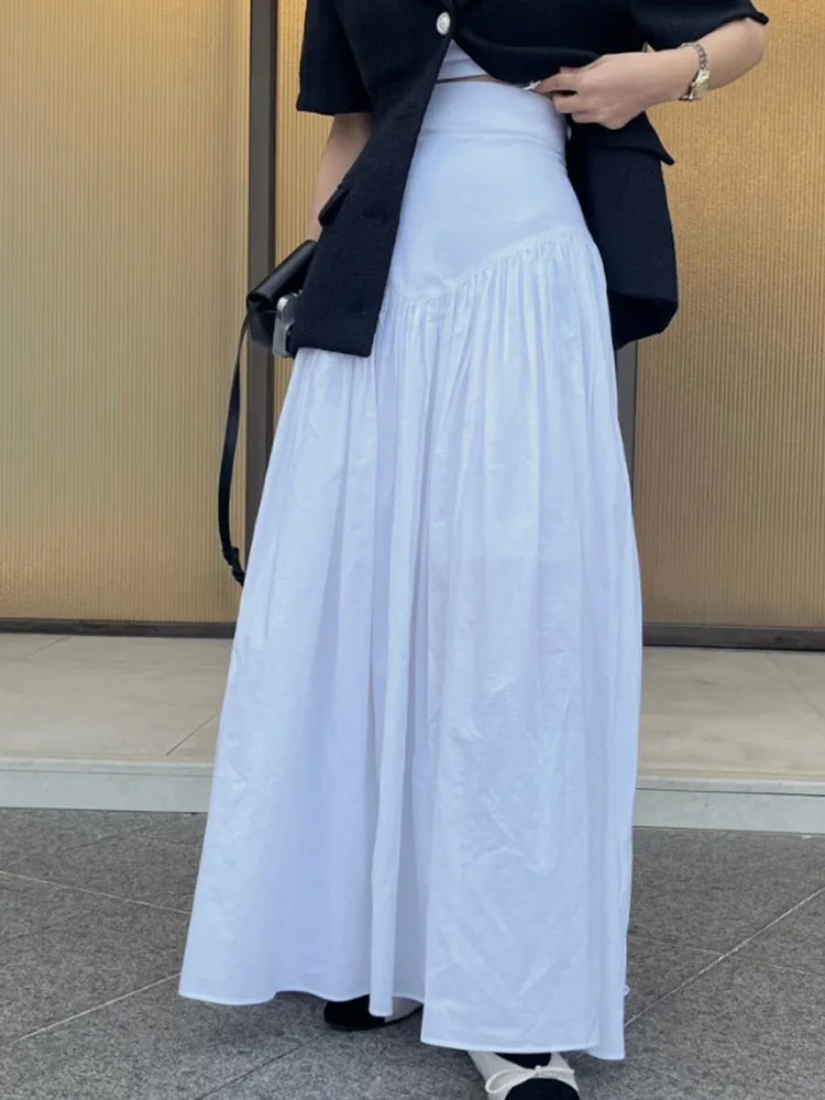 חצאית וינטג' גבוהה - אופל