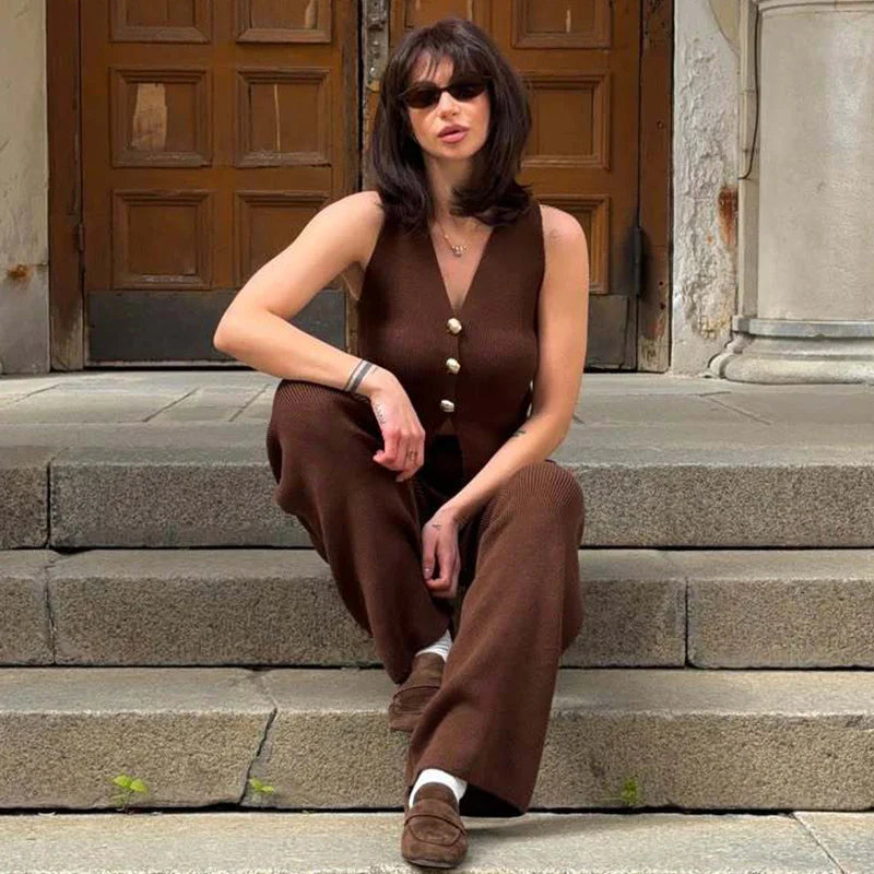 חליפת ווסט קזו׳אל סרוגה