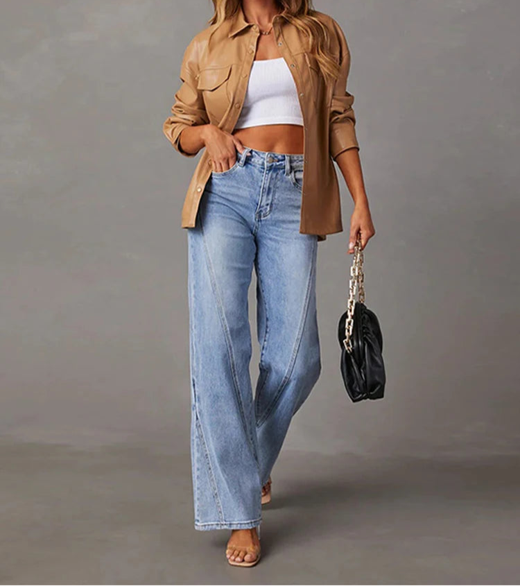 ג׳ינס בגזרה ישרה מתרחבת