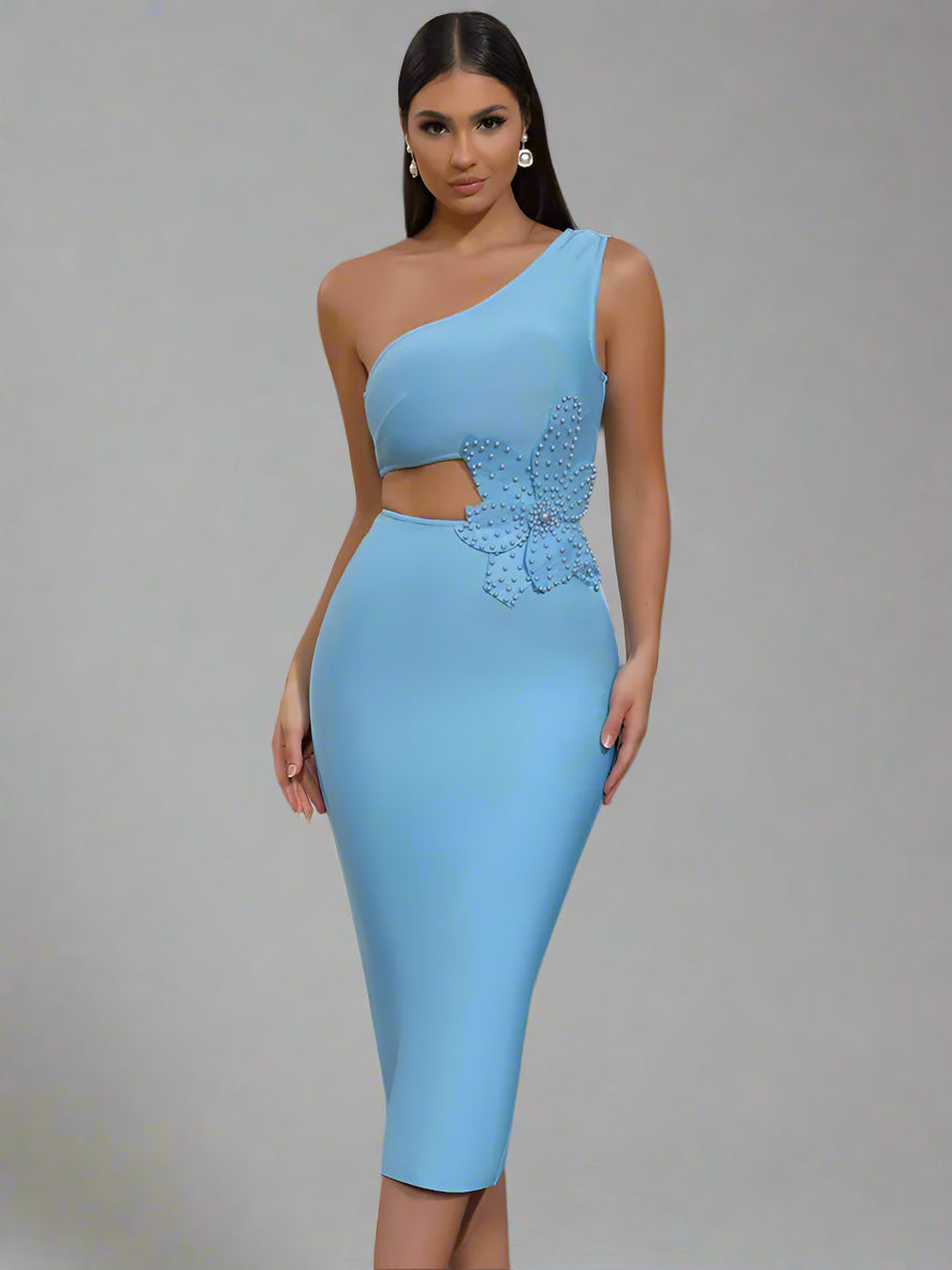 שמלת מידי חיתוכים