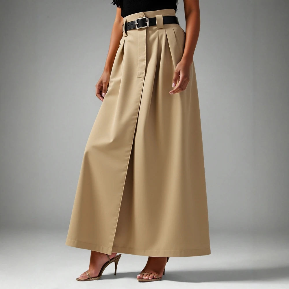 חצאית מקסי בגזרה רחבה