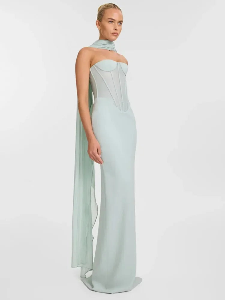 שמלה אלגנטית סטרפלס - ורוניקה