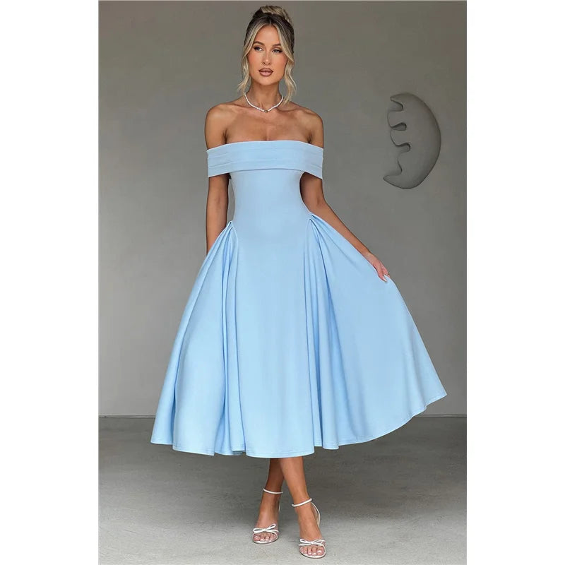 שמלת פעמון אלגנטית ויוקרתית