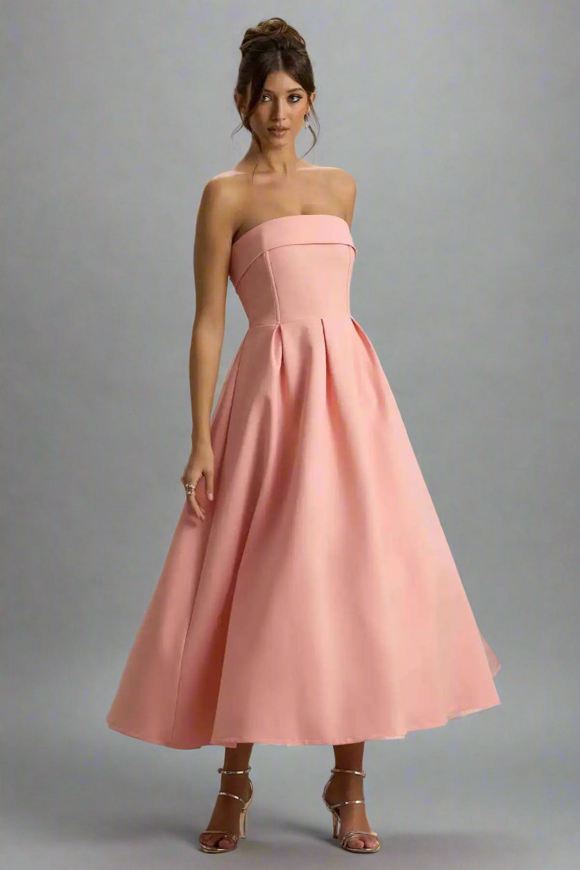 שמלת סטרפלס קיצית