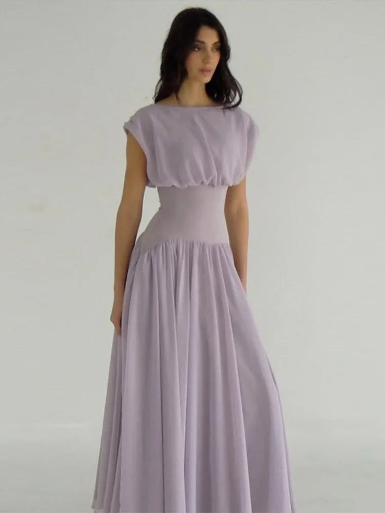 שמלת מקסי גזרה מחטבת