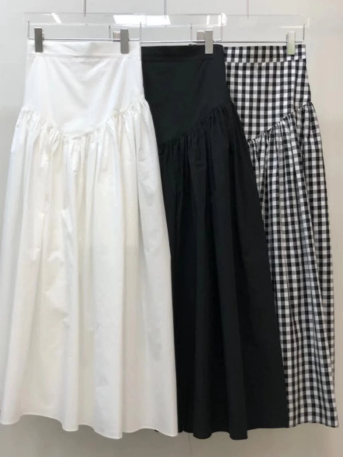 חצאית וינטג' גבוהה - אופל