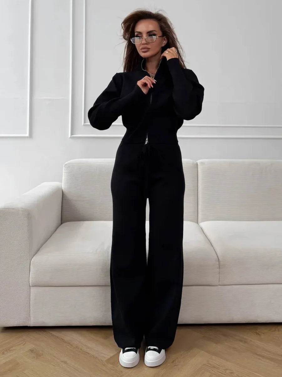 חליפת טרנינג אלגנט סרוגה- מרלין
