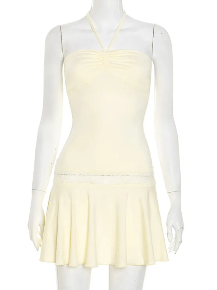 שמלת מיני בשילוב תחרה