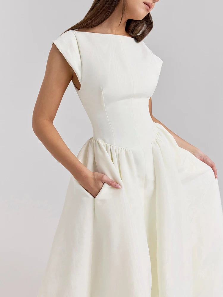 שמלת פעמון אלגנטית מחמיאה