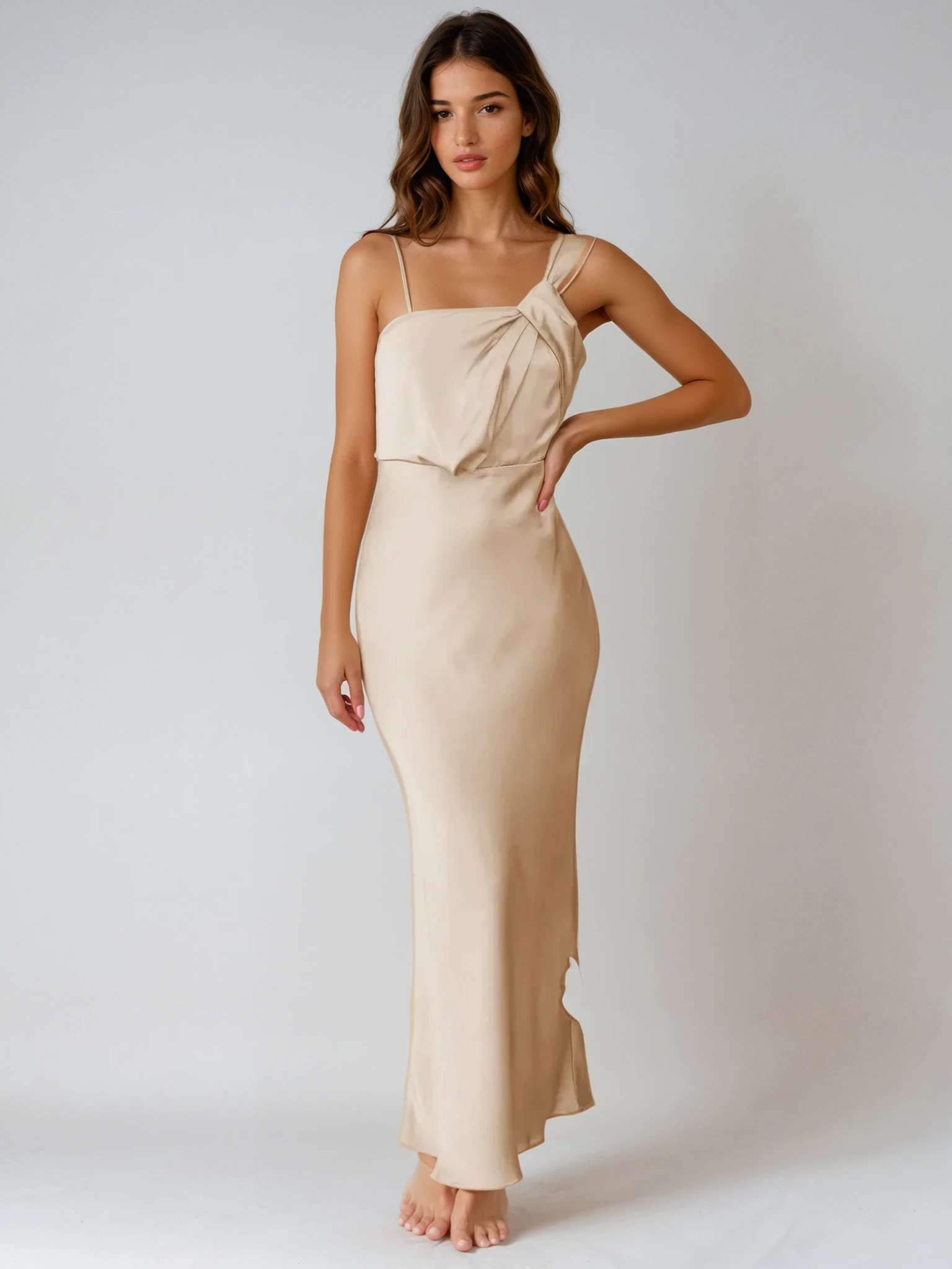 שמלת וואן שולדר בגזרת מקסי