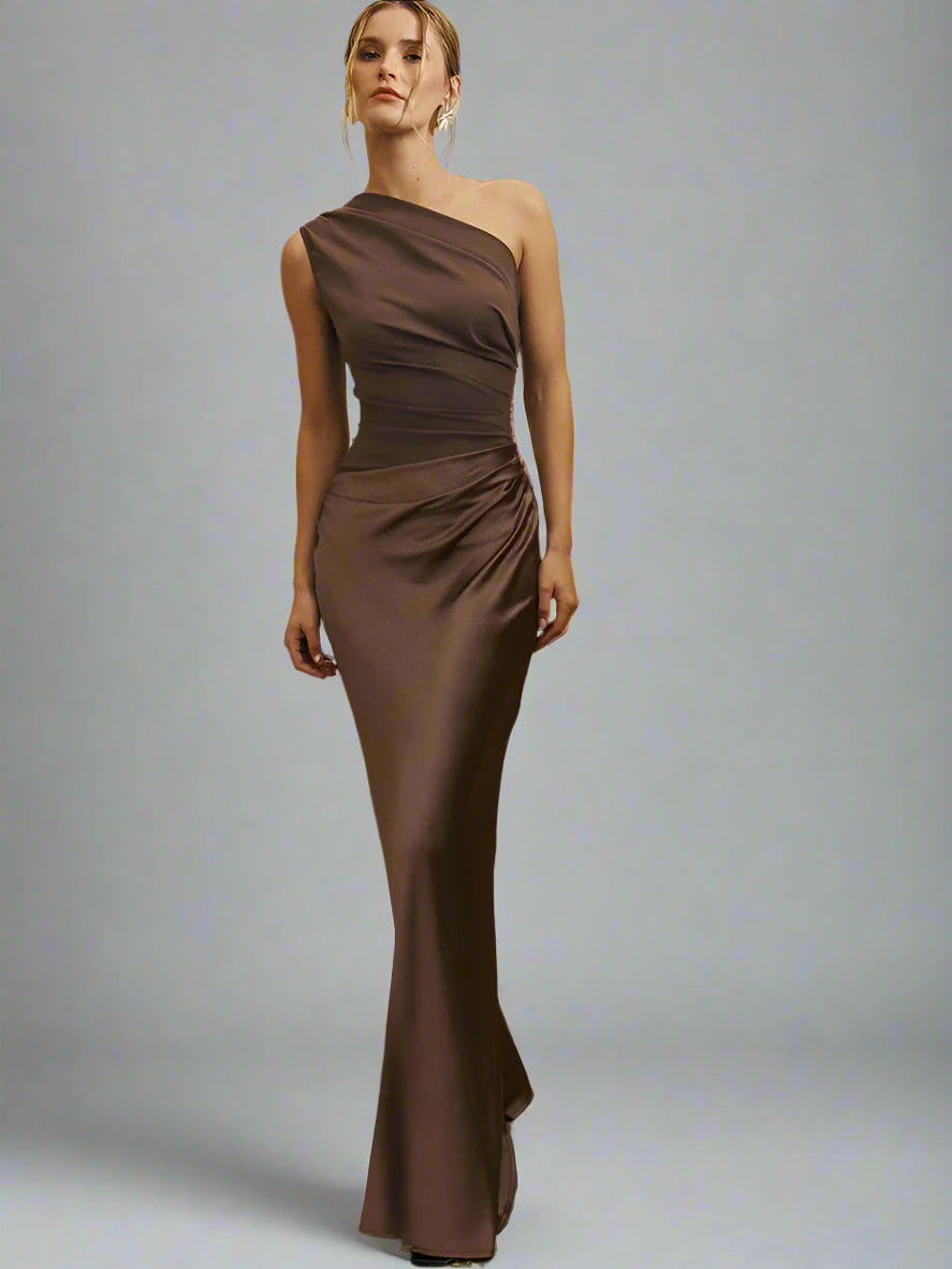 שמלת וואן שולדר אלגנטית בגזרת מקסי