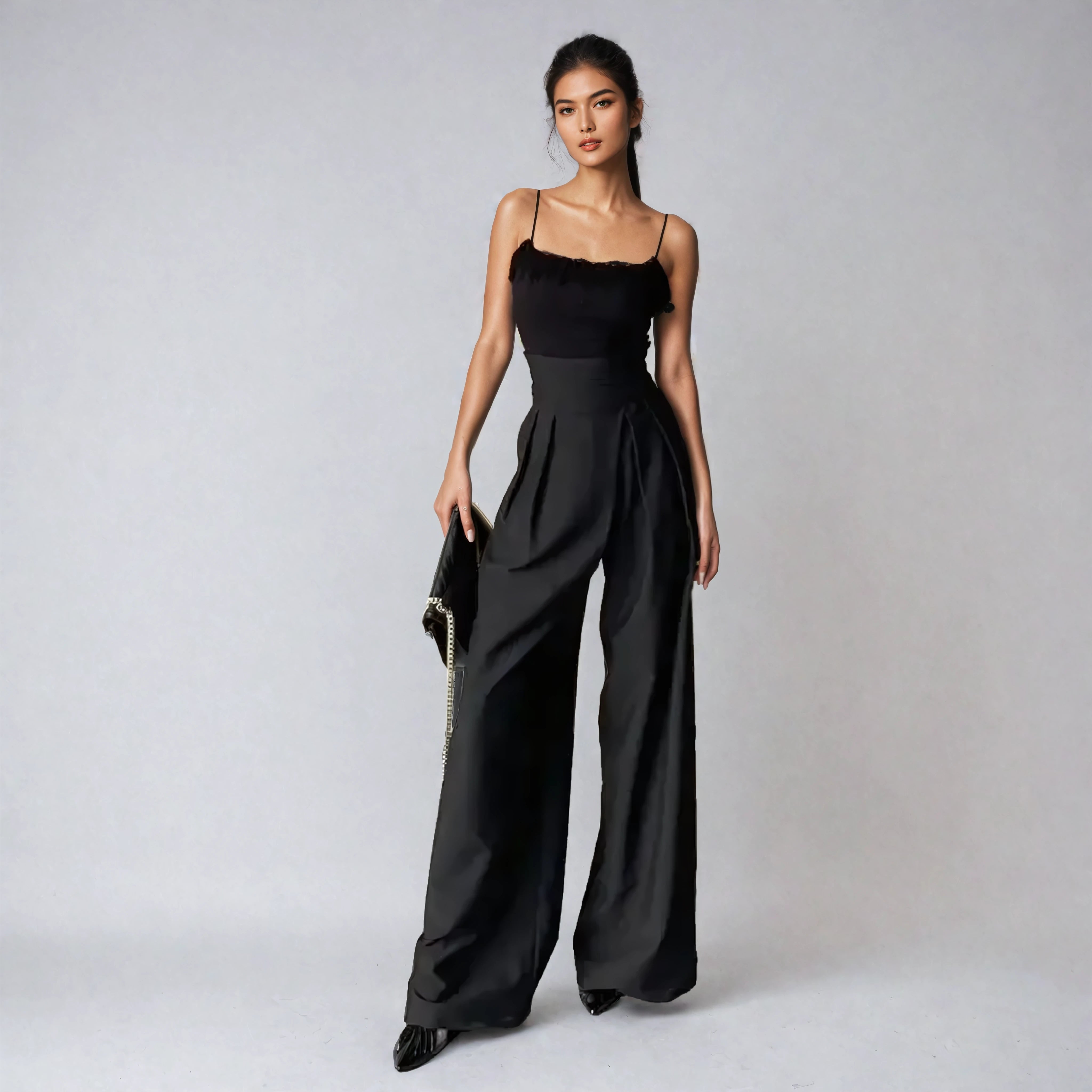 מכנסי מותן גבוה מבד מחטב