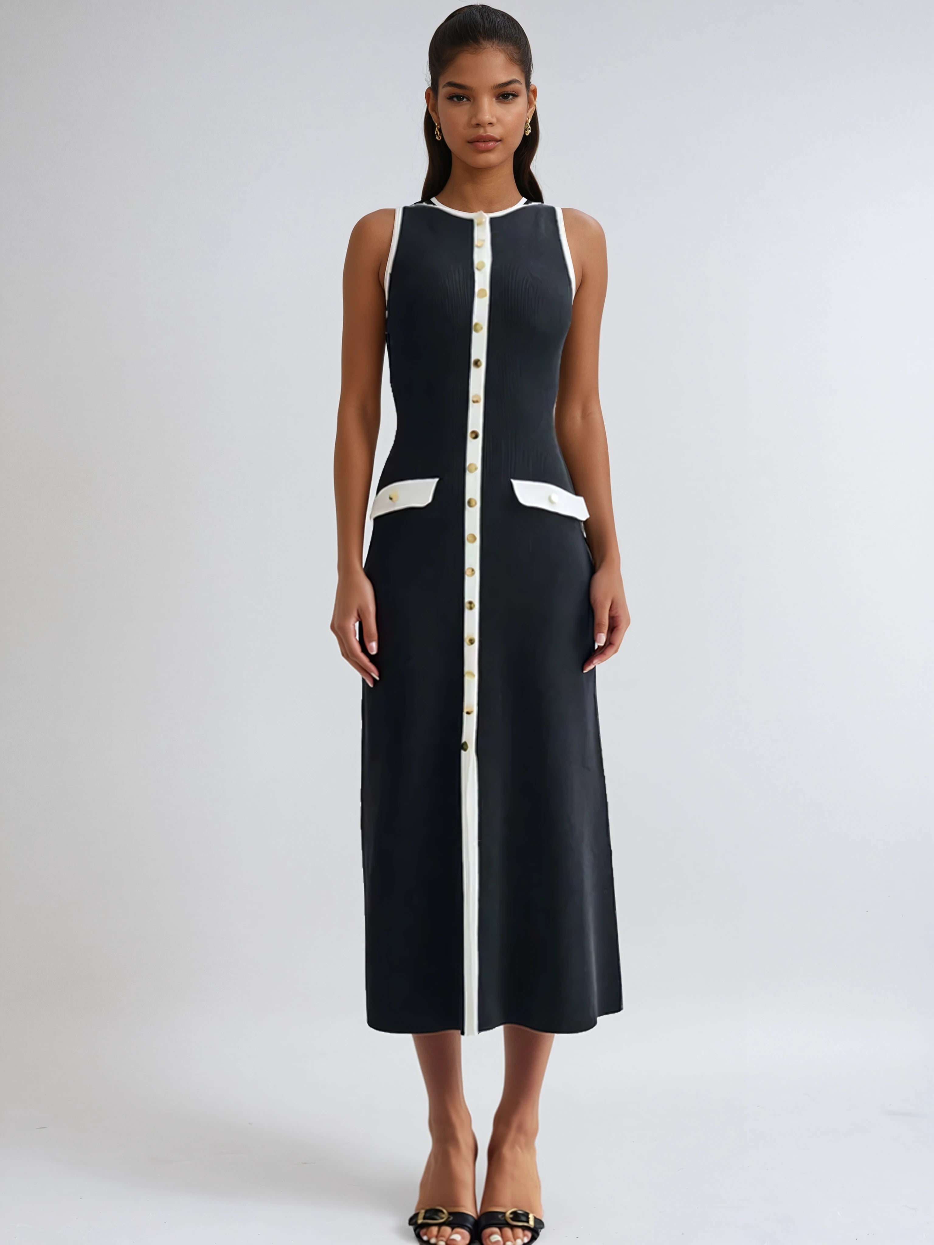 שמלת קז׳ואל אלגנט מכופתרת